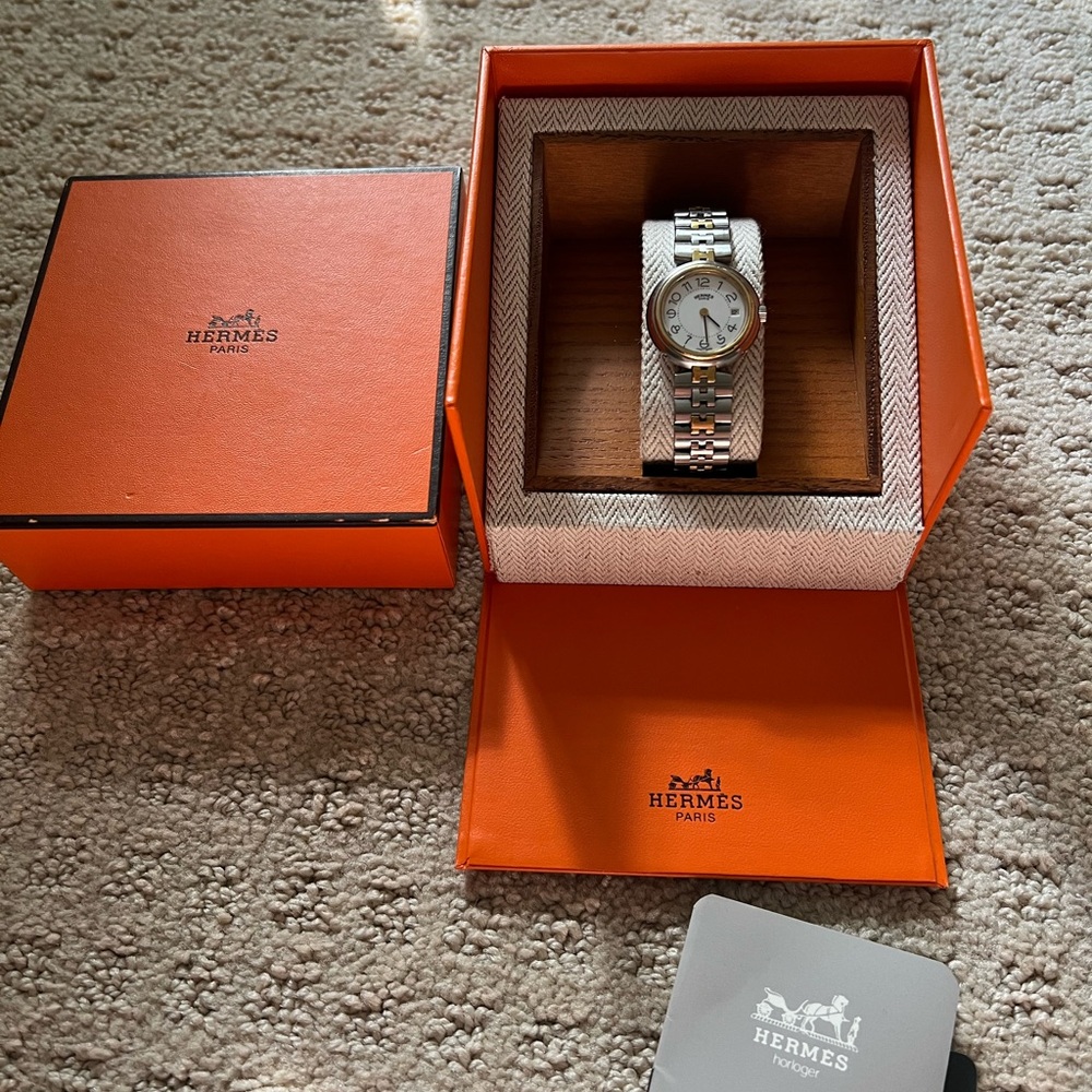 Hermes Clipper Watch with Box